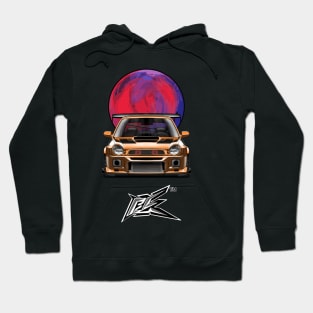 SUBARU IMPREZA WRX GC8 BUGEYE orange Hoodie